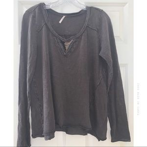 FREE PEOPLE taupe brown sweater